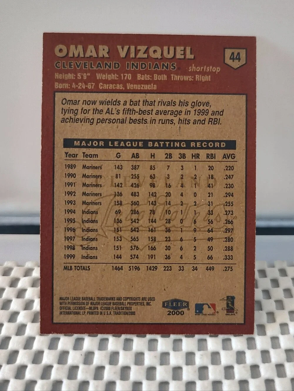fleer omar vizquel